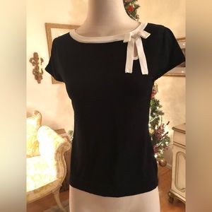 Preswick and Moore almost new black top white trim size PM